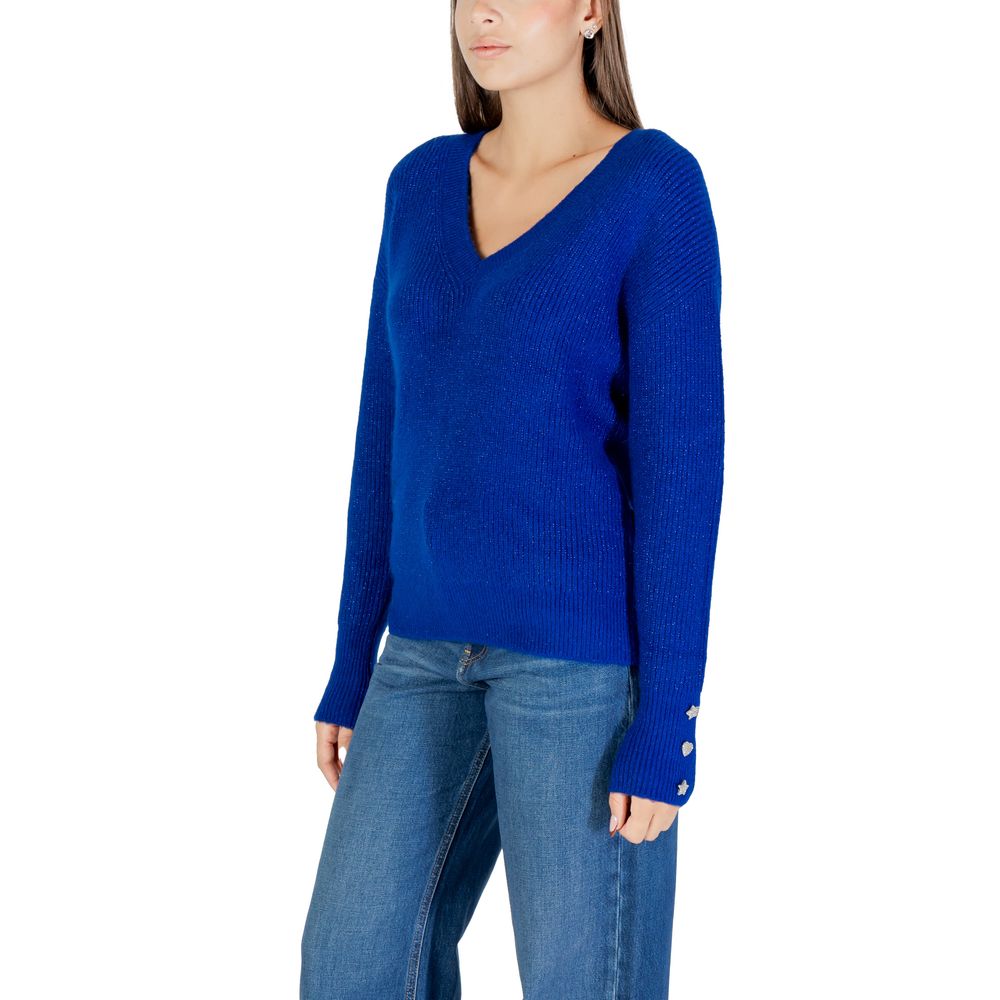 Morgan De Toi Blue Polyester Sweatshirt