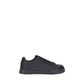 Dolce & Gabbana Black Calf Leather Bos Taurus Low Top Sneakers