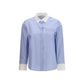 Tory Burch Blue Cotton Pattern Shirt