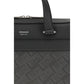 Ferragamo Gray Calf Leather Bos Taurus Briefcase
