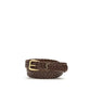 Saint Laurent Brown Calf Leather Bos Taurus Regular Belt