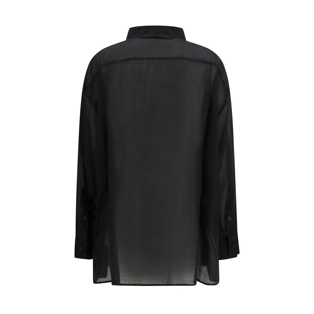The Latest Black Lycra Dress Shirt
