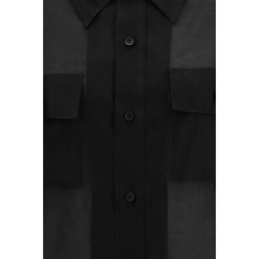 The Latest Black Lycra Dress Shirt