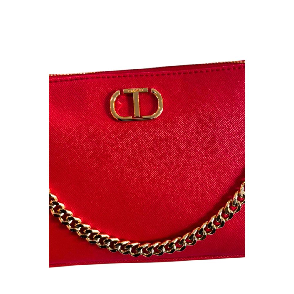 Twinset Red PU Women Crossbody Bag