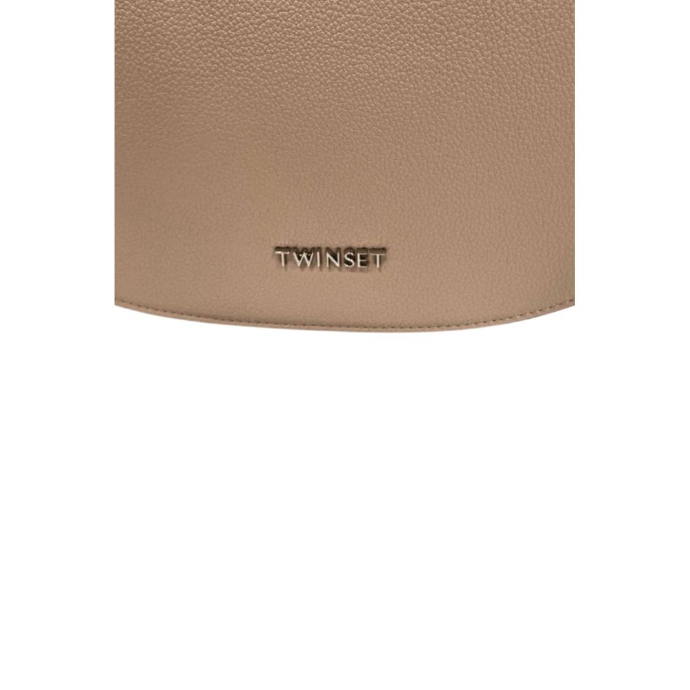 Twinset Pink PU Women Shoulder Bag