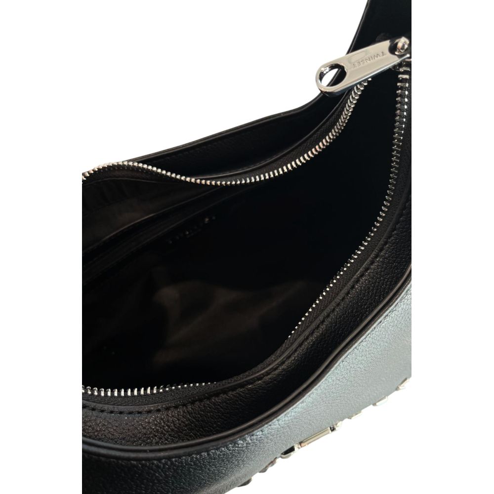 Twinset Black PU Women Shoulder Bag