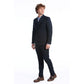 Baldinini Trend Blue Wool Two-Piece Suit