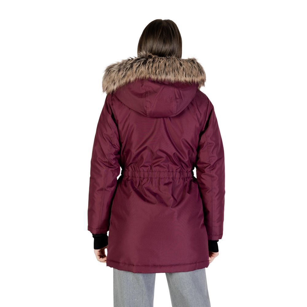 Only Bordeaux Polyester Parka