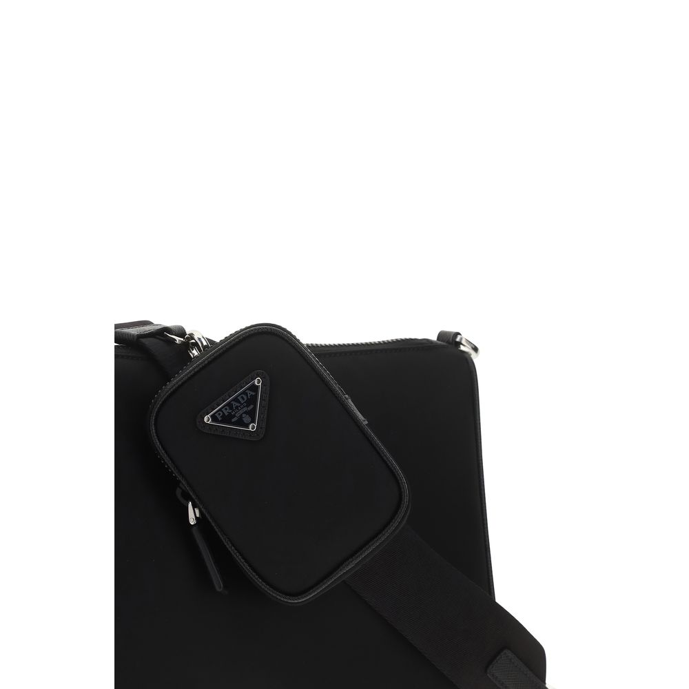 Prada Black Nylon Shoulder Bag