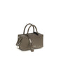 Max Mara Gray Calf Leather Bos Taurus Handbag