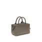 Max Mara Gray Calf Leather Bos Taurus Handbag