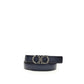 Ferragamo Black Calf Leather Bos Taurus Regular Belt