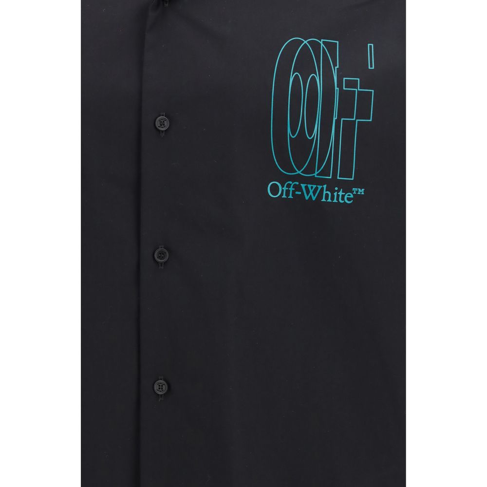 Off-White Black Cotton Shortsleeve Shirt