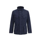 Barbour International Blue Cotton Full-Length Jacket