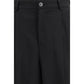 Marni Black Fleece Wool Casual Pants