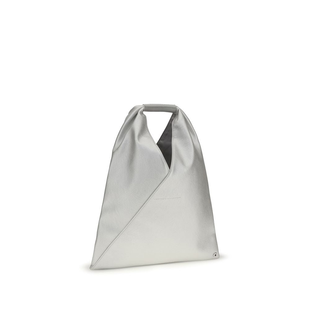 MM6 Silver Polyethylene Handbag