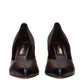 Miu Miu Brown Leather High Heel Pumps