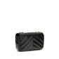 Saint Laurent Black Lamb Ovis Aries Aries Shoulder Bag