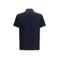Ferragamo Blue Cotton Polo Shirt