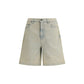 Golden Goose Blue Cotton Bermuda Shorts