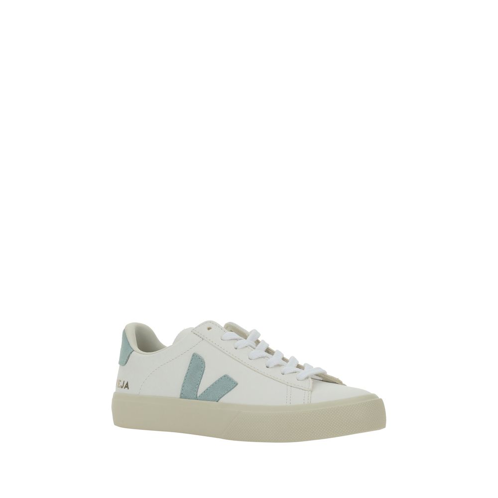 Veja White Calf Leather Bos Taurus Low Top Sneakers