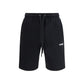 Off-White Black Cotton Bermuda Shorts
