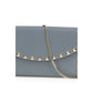 Valentino Garavani Blue Calf Leather Bos Taurus Wallet