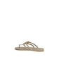 Dolce & Gabbana Gold Rubber Strap-On Sandals