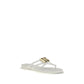 Dolce & Gabbana White Rubber Flip-Flop Sandals