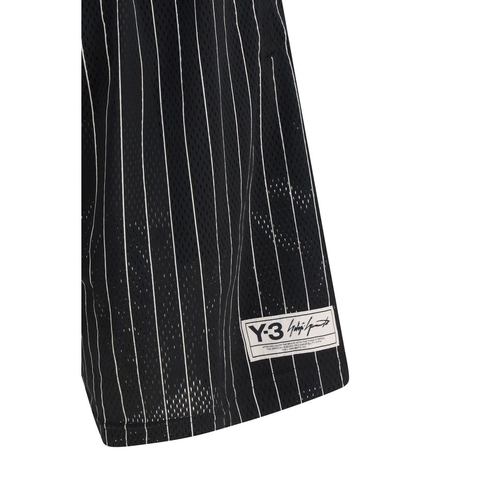 Y-3 Black Polyester Bermuda Shorts