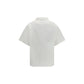 Prada White Cotton Pattern Shirt