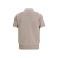 Brioni Beige Cotton Polo Shirt
