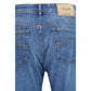 MooRER Blue Cotton Straight-Leg Jeans