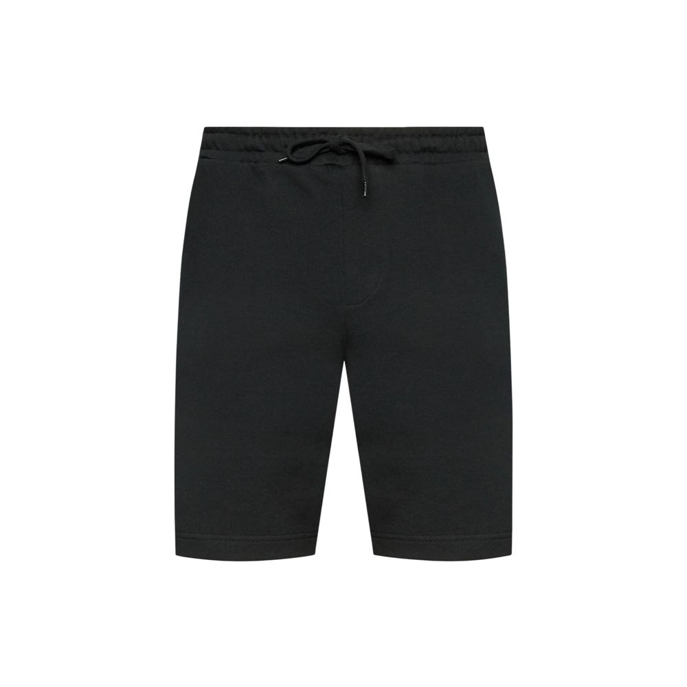 Lyle & Scott Black Cotton Bermuda Shorts