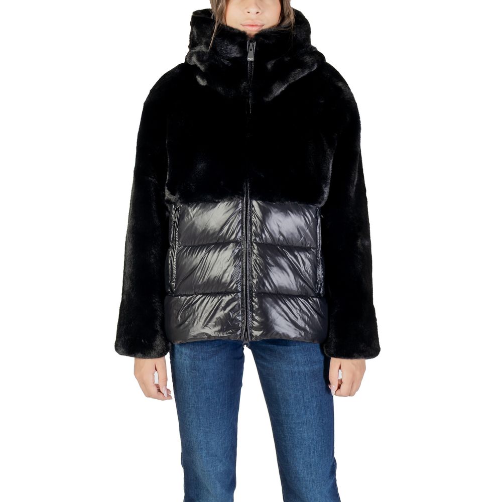 Blauer Black Polyester Coat