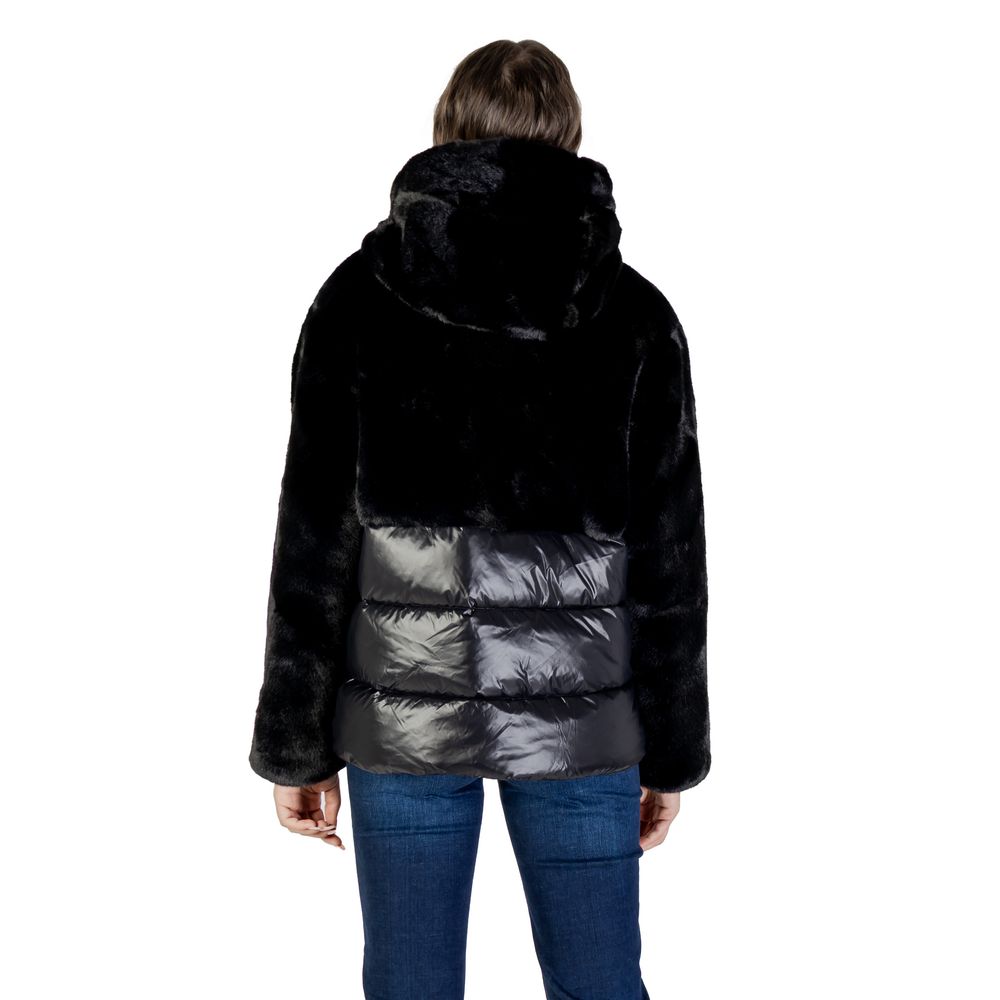 Blauer Black Polyester Coat