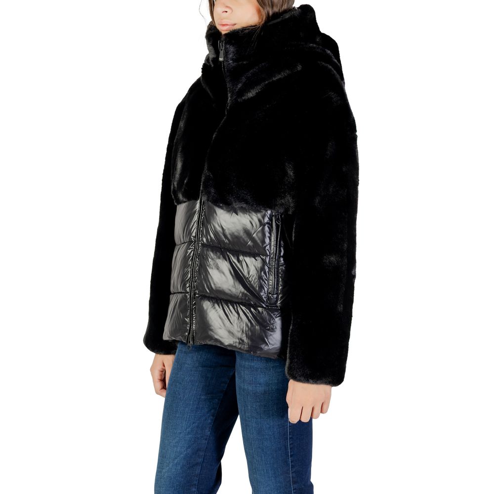 Blauer Black Polyester Coat