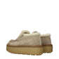 Prada Beige Leather Platform Loafers