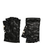 Dolce & Gabbana Black Pearl Embellished Wrist Length Gloves