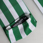 Dolce & Gabbana Green White Stripes Nylon Elbow Length Women Gloves