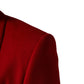Dolce & Gabbana Red Cashmere Single Breasted Jacket Blazer