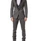 Dolce & Gabbana Gray Wool Single Breasted 1 Button 3PC Suit