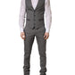 Dolce & Gabbana Gray Wool Single Breasted 1 Button 3PC Suit