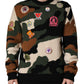 Dolce & Gabbana Multicolor Intarsia-Knit Camouflage Pullover Sweater