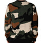 Dolce & Gabbana Multicolor Intarsia-Knit Camouflage Pullover Sweater