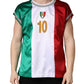 Dolce & Gabbana Multicolor Italia DG Logo Satin Tank T-shirt