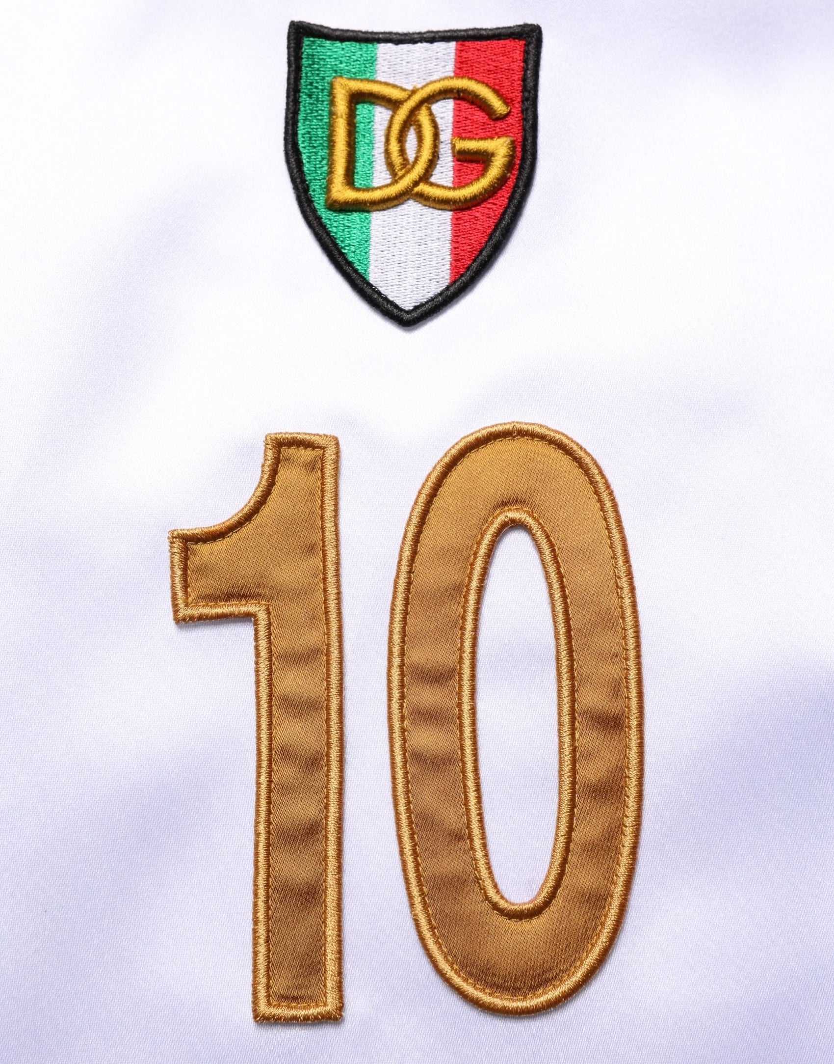 Dolce & Gabbana Multicolor Italia DG Logo Satin Tank T-shirt