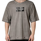 Dolce & Gabbana Gray DG Logo Print Cotton Round Neck T-shirt