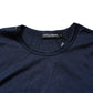 Dolce & Gabbana Dark Blue Silk Short Sleeve CrewNeck T-shirt