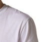 Dolce & Gabbana White Barcode Cotton Crew Neck Men T-shirt
